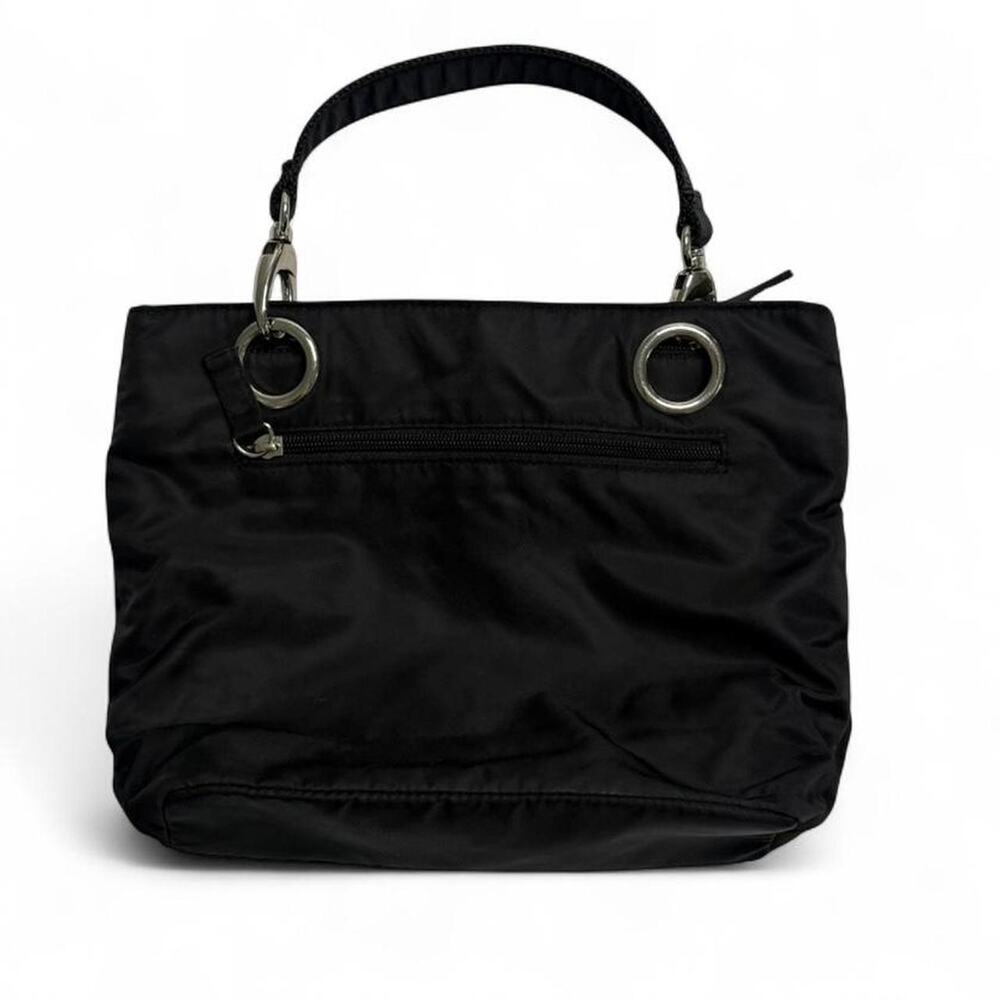Black Bebe vintage Y2K small handbag shoulder bag with silver hardware - Picture 2 of 8